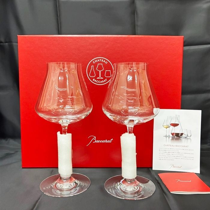 バカラ　Baccarat ワイングラスペア 新品未使用 ◇未使用保管品◇Baccarat【バカラ】シャトーバカラ ワイン