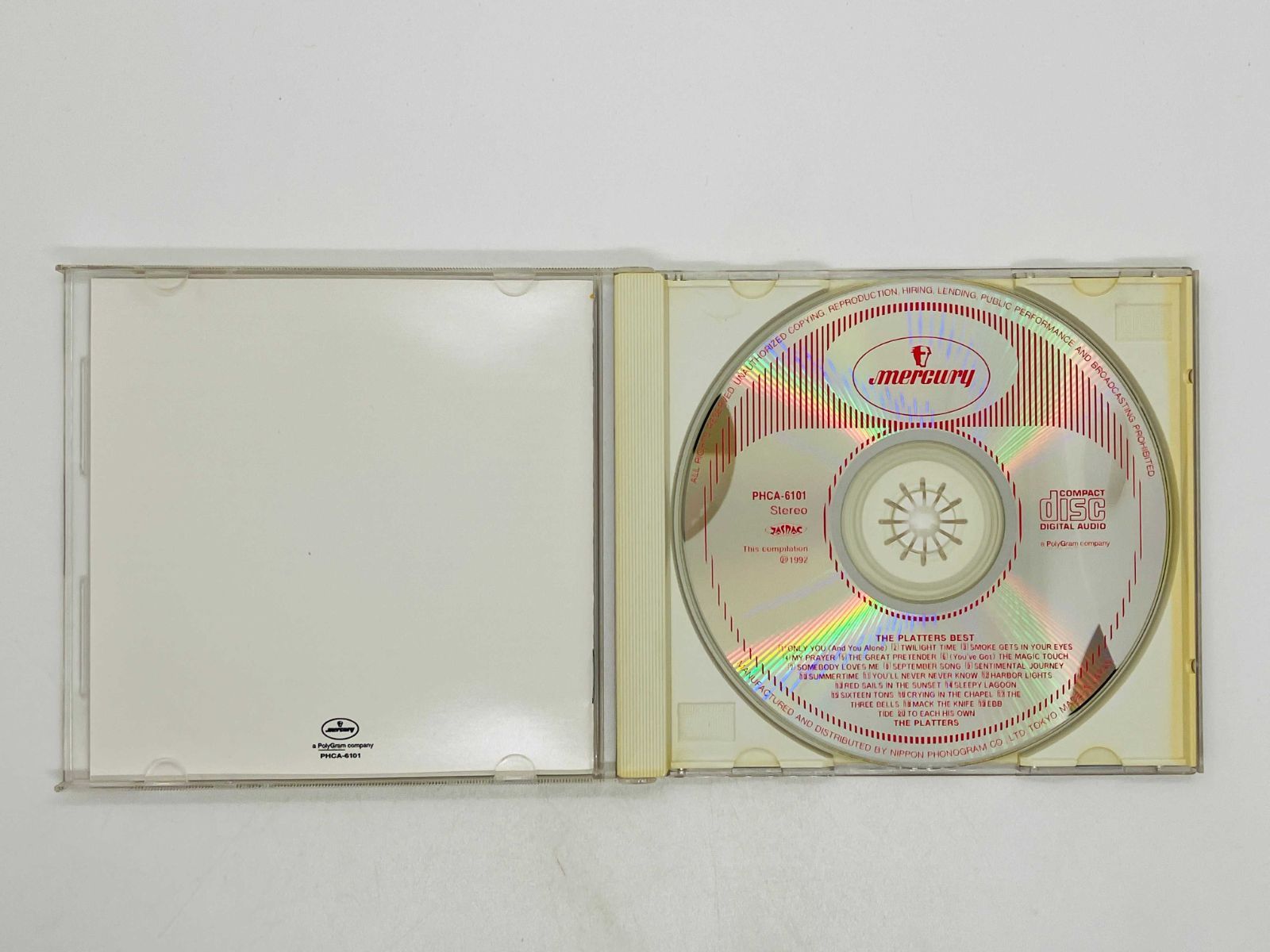 THE PLATTERS プラターズ　MD minidisc 外箱有り CD THE PLATTERS BEST / ザ・プラターズ・ベスト オンリー・ユー