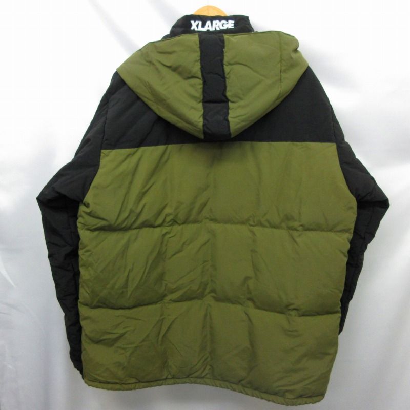 エクストララージ X-LARGE HOODED FRONT POCKET DOWN JACKET ナイロン