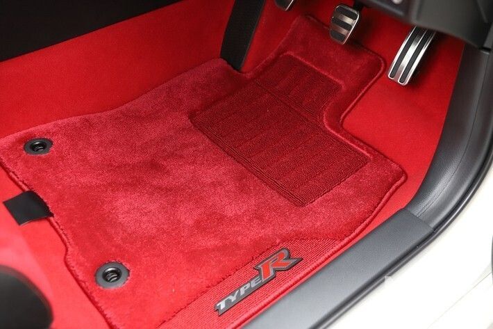 HONDA ホンダ 純正 シビック フロア カーペット マット フロント リア セット Type R FL5 PREMIUM FLOOR MAT RED CIVIC リヤ エンブレム T200