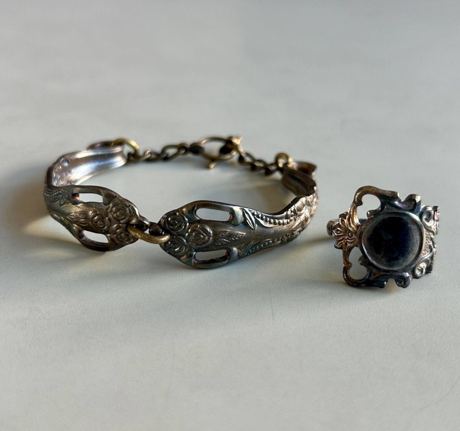 アンティーク ヴィンテージ バングル スプーンリング ヴィンテージ