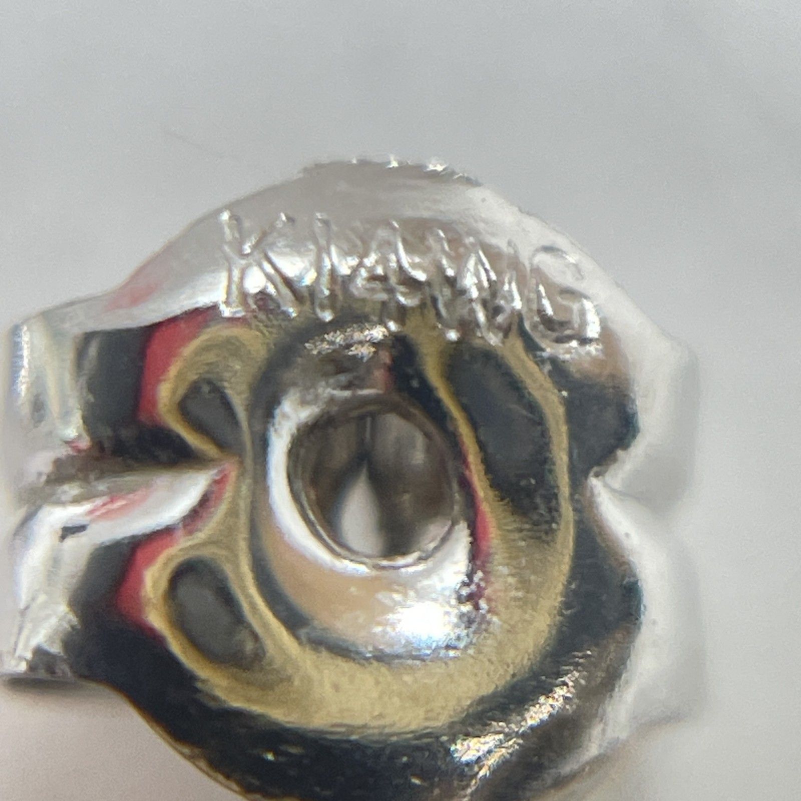 ☆ K14WG刻印 14金 ホワイトゴールド ワイヤーフープピアス 両耳ピアス