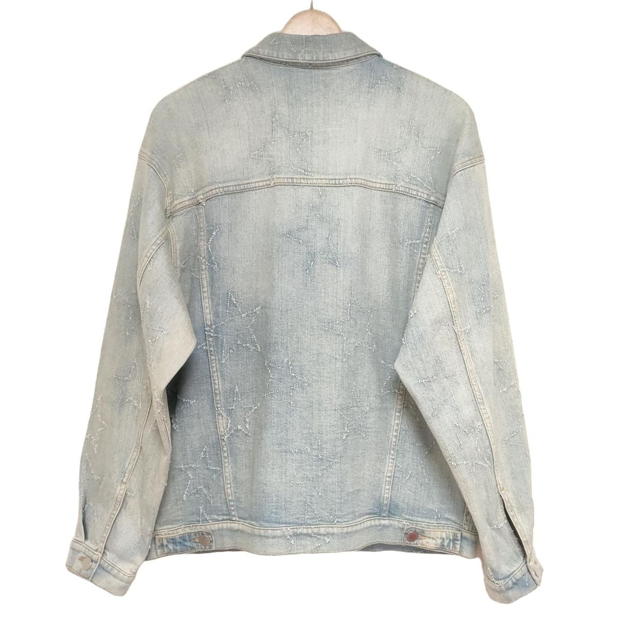 stellamccartney ステラマッカートニー Gジャン サイズ36 M レディース - ライトブルー 長袖 スター 星 ダメージ加工 春 秋
