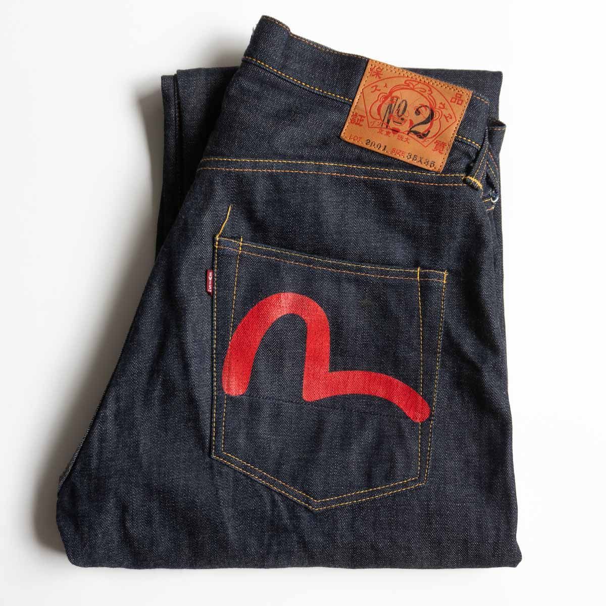 極美品 EVISU エヴィス デニムパンツ ビックカモメ 黒 29 x 35