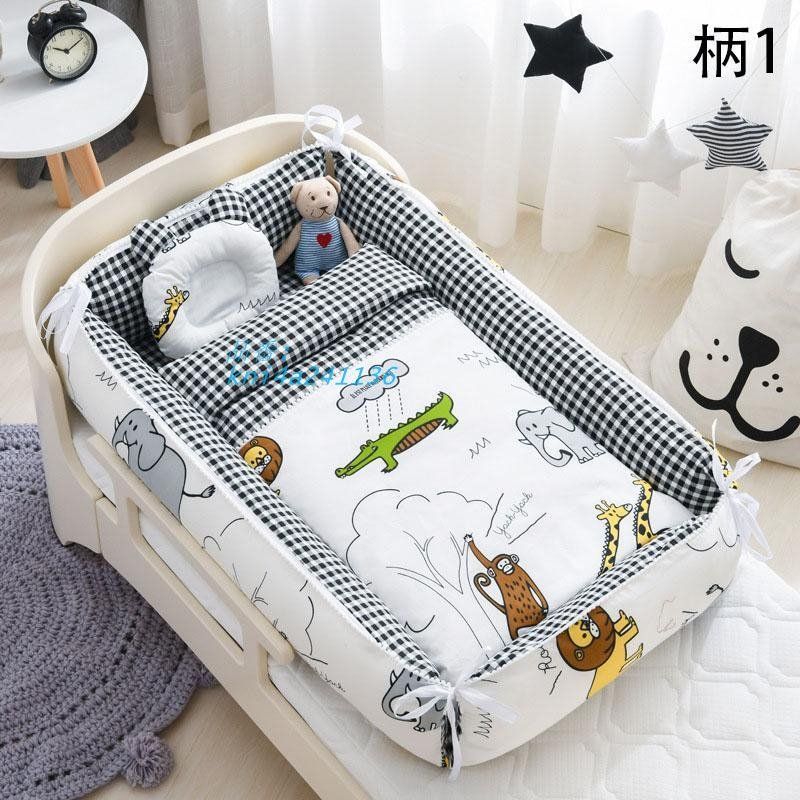 ベビー布団 ベビーベッド布団セット ベッドガード 枕付き 掛布団付き キュート プレゼント ギフト 出産お祝い プレゼント kni4a241136