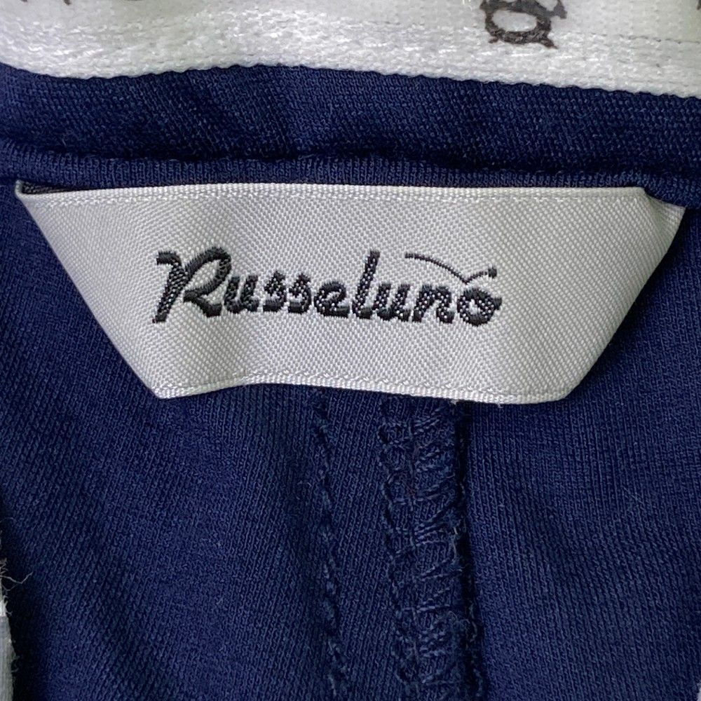 サイズ：5 RUSSELUNO ラッセルノ RS-2010703 ストレッチパンツ  ネイビー系 [240101424812] ゴルフウェア メンズ ストスト サイズ：5 RUSSELUNO ラッセルノ RS-2010703 ストレッチパンツ