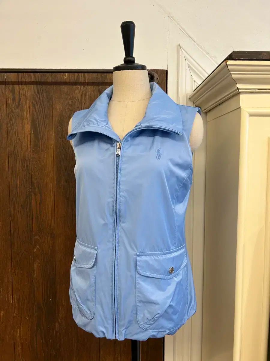 Ralph Lauren ラルフローレン 水色 ジップアップベスト