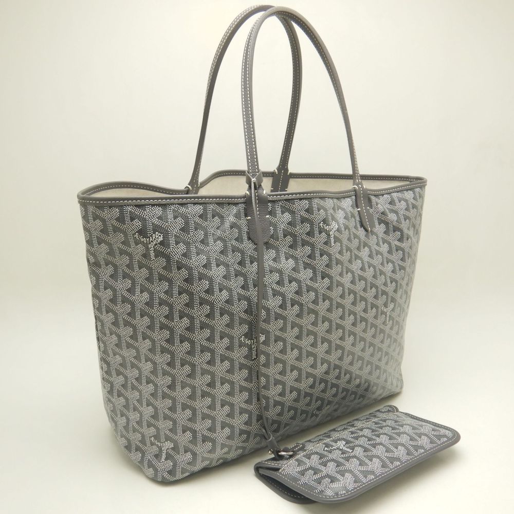 ゴヤール サンルイPM グレー Goyard トートバッグ グレー/ブラウン