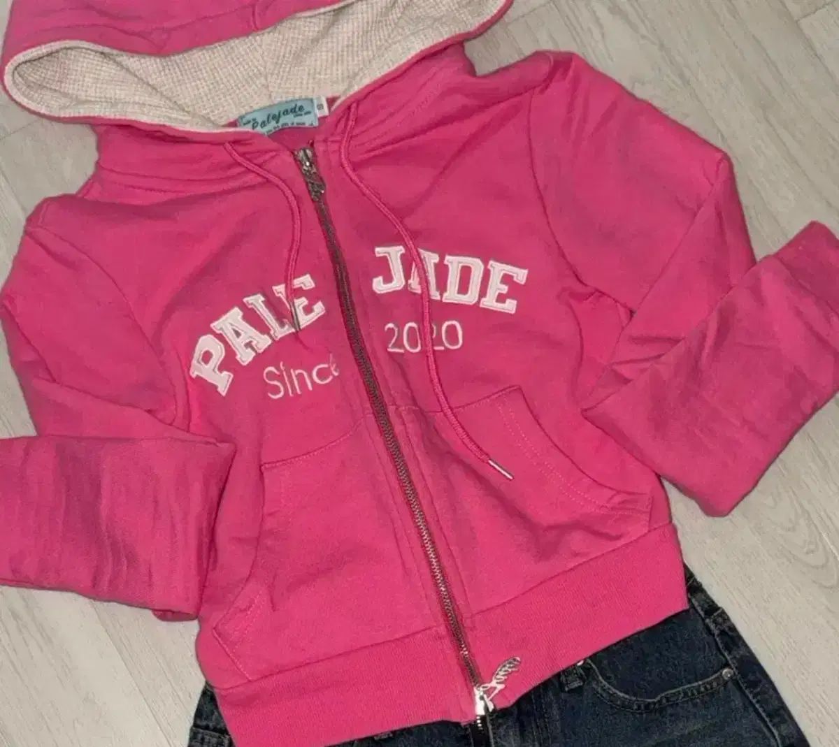 ペイルジェイド フードジップアップ クロップド フードジップアップ レディース ジップアップ ツーウェイ s
