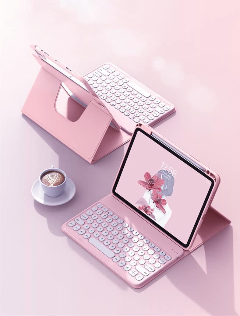 新着商品 iPad Air 6 11インチ iPad Air5 Air4 Pro11 2025キーボードケース 縦 iPad Air第6世代 2025 第5世代 第4世代 カバー ペン収納 耐衝撃 透明 クリア 背面カバー マグネット分離式 丸型キー キー