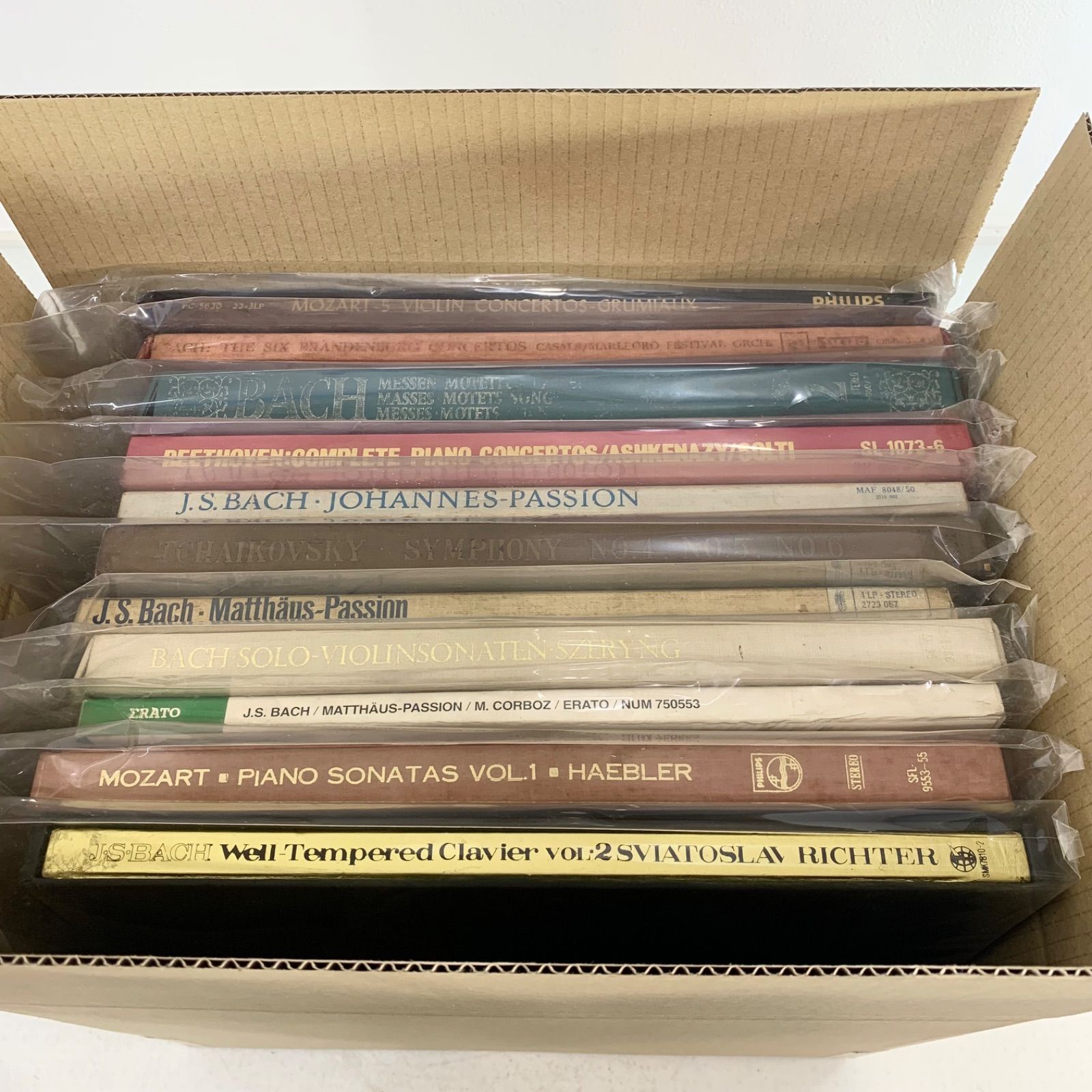 クラシックLPレコードボックス11点セット バッハ モーツァルト