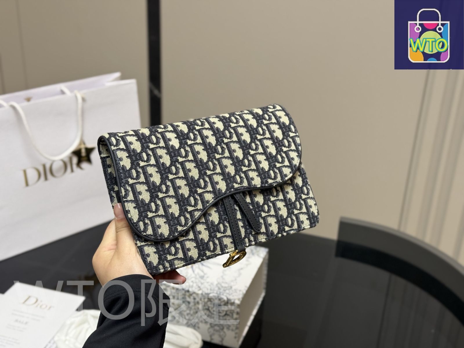 今日特価】Dior Monogram Chain Wallet On Chain Bag