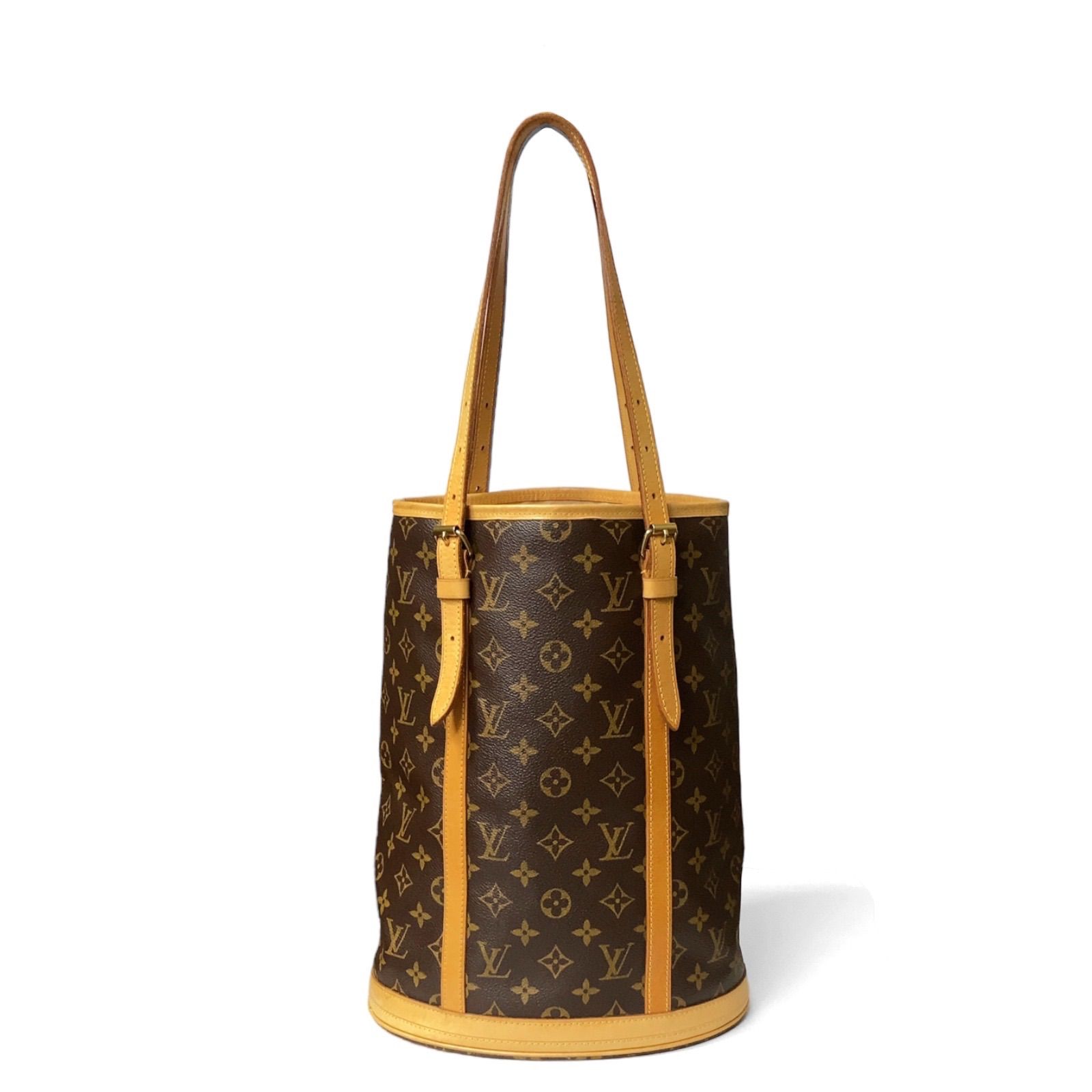 美品 ルイヴィトン モノグラム バケットGM トートバッグ USA LOUIS VUITTON バケットGM トートバッグUSA製