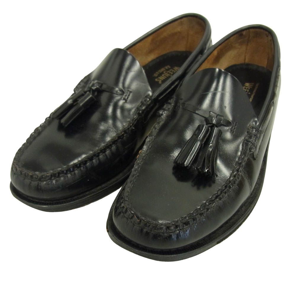 G.H.BASS - COMPANY ジーエイチバス Larkin Moc Tassel タッセル モック ローファー レザー シューズ ブラック系 UK6