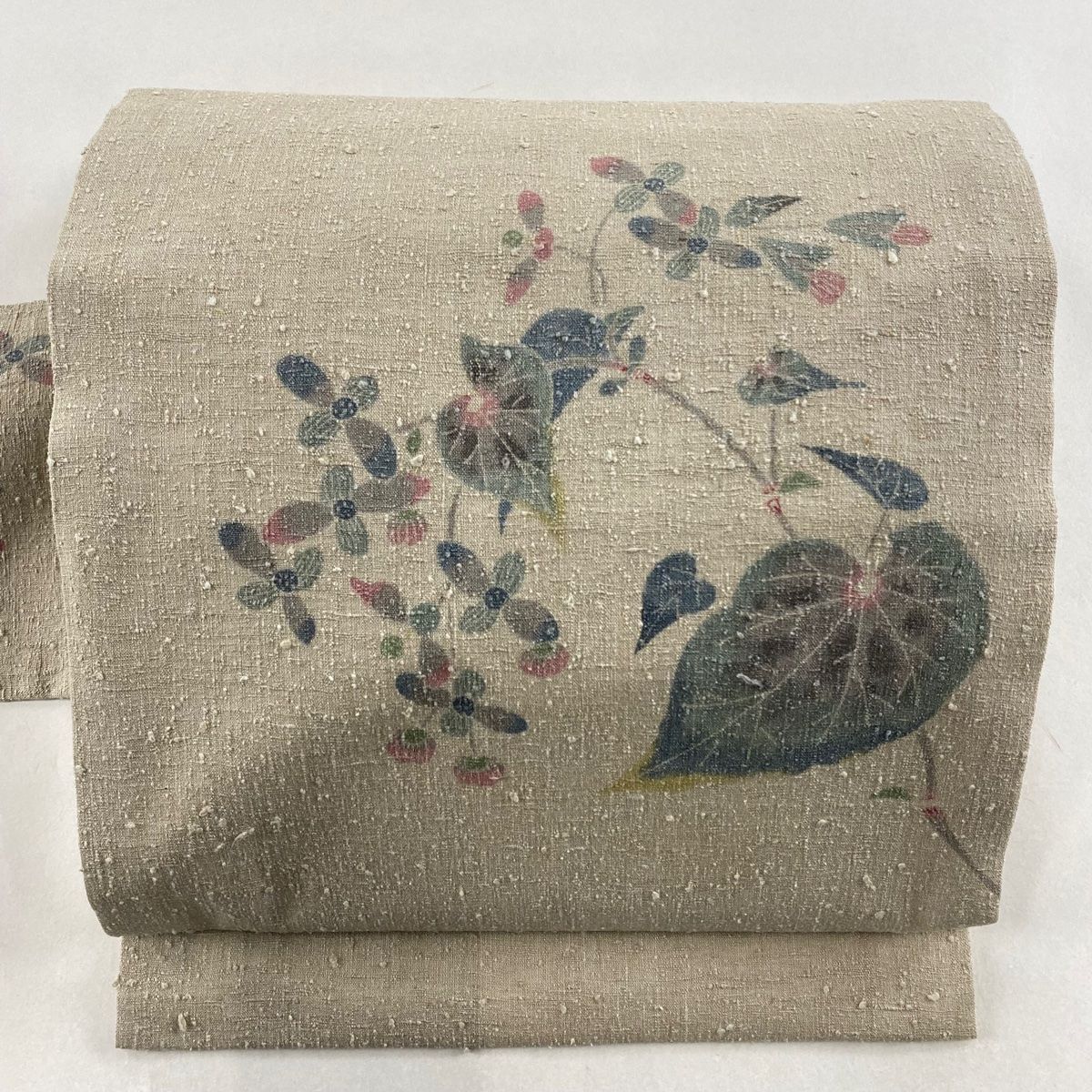 名古屋帯 美品 てろ 逸品 証紙 越後上布 夏帯 八寸名古屋帯 