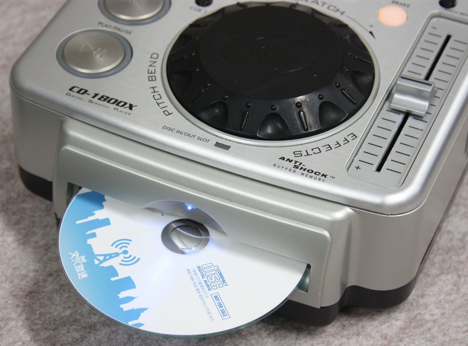 Gemini コンパクトCDJ DIGITAL SCRATCH PLAYER CD-1800X