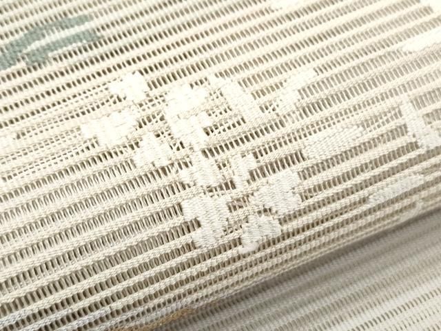 ◇507mn62◇夏帯 絽綴れ 海や貝のような文様 八寸名古屋◇美品 174787802_o1.jpg?