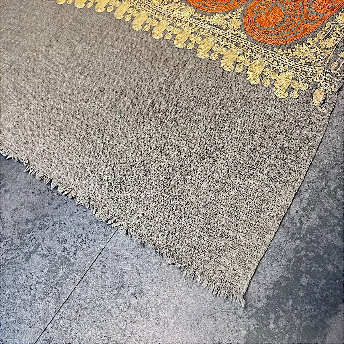 カシミールショール ストール 薄手 柔らかみ 刺繍 カシミヤ