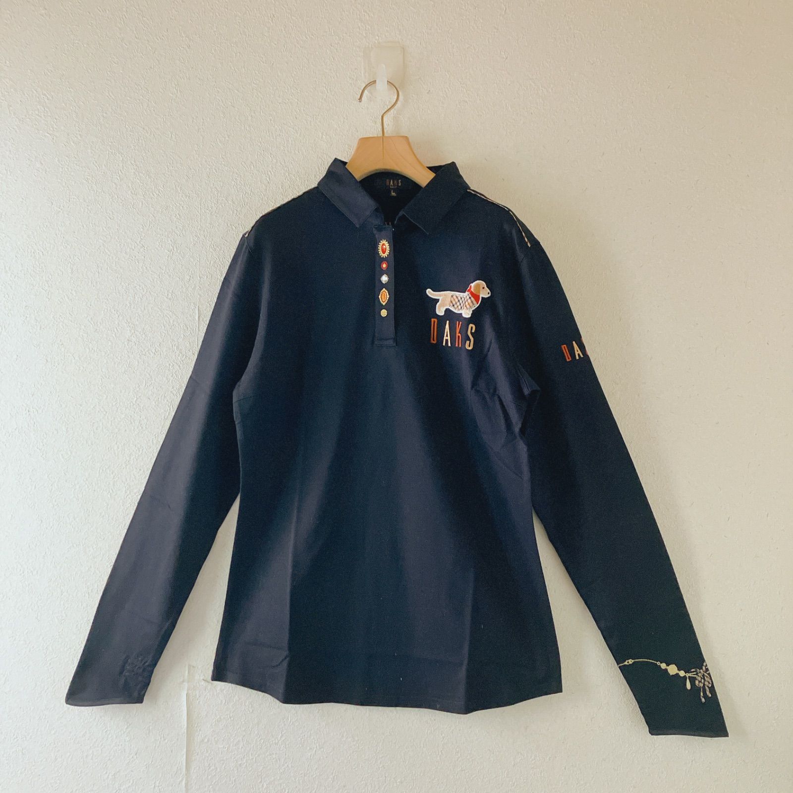 DAKS-GOLF ダックスゴルフ ダックスフント柄 犬 ドッグ dog 刺繍