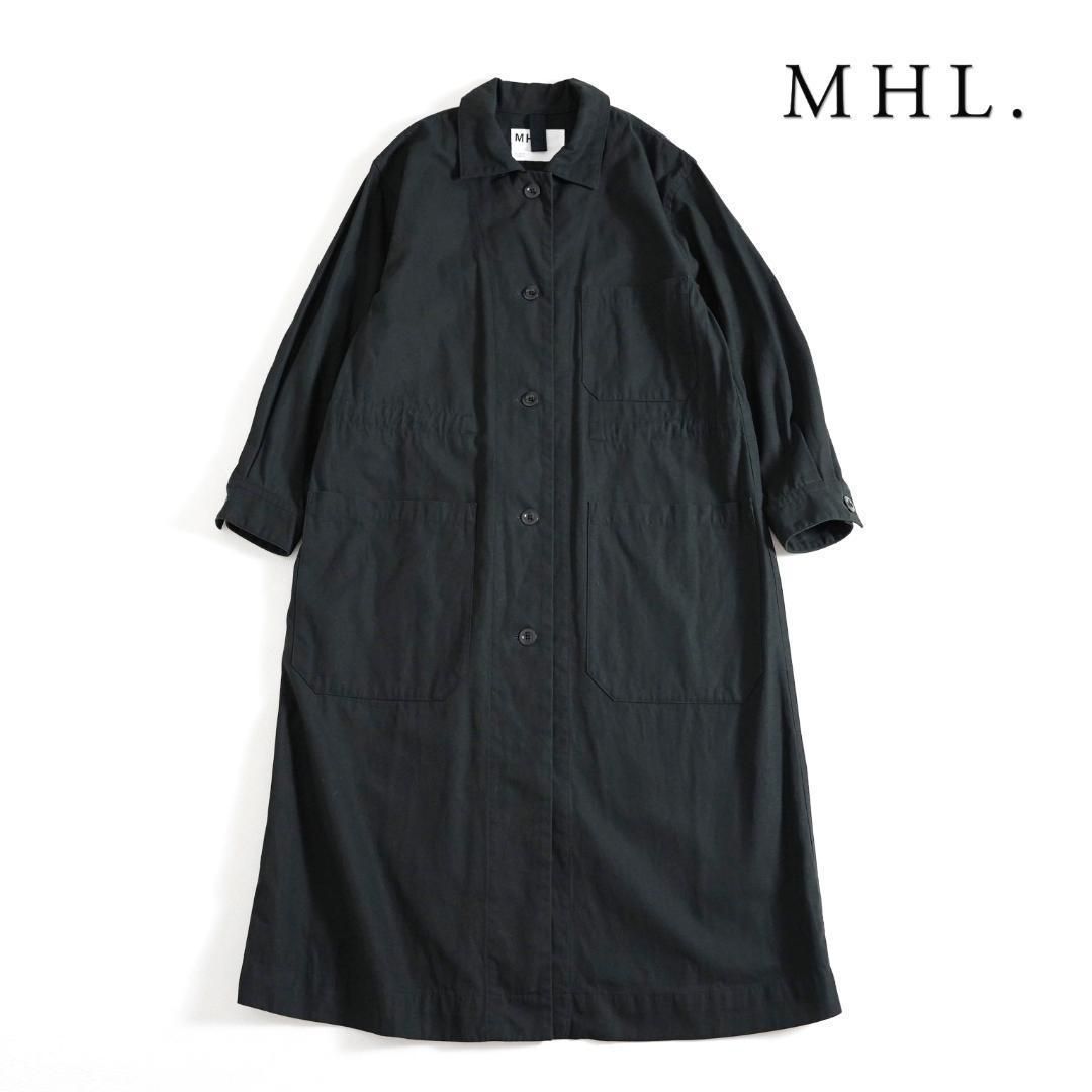 891t* マーガレットハウエル MHL コットンリネン ステンカラーコート