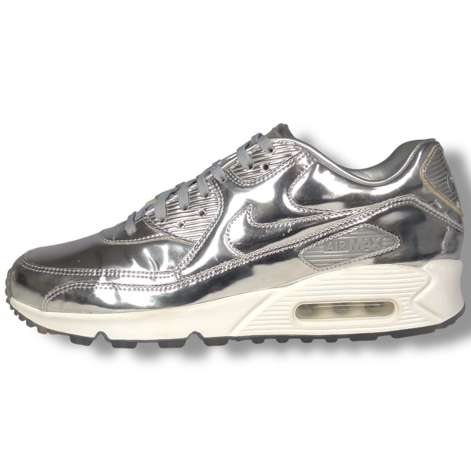 NIKE エアーマックス 28cm US10 サイズ NIKE id ナイキ Air Max スニーカー 28 メンズ 銀 US10 シルバー