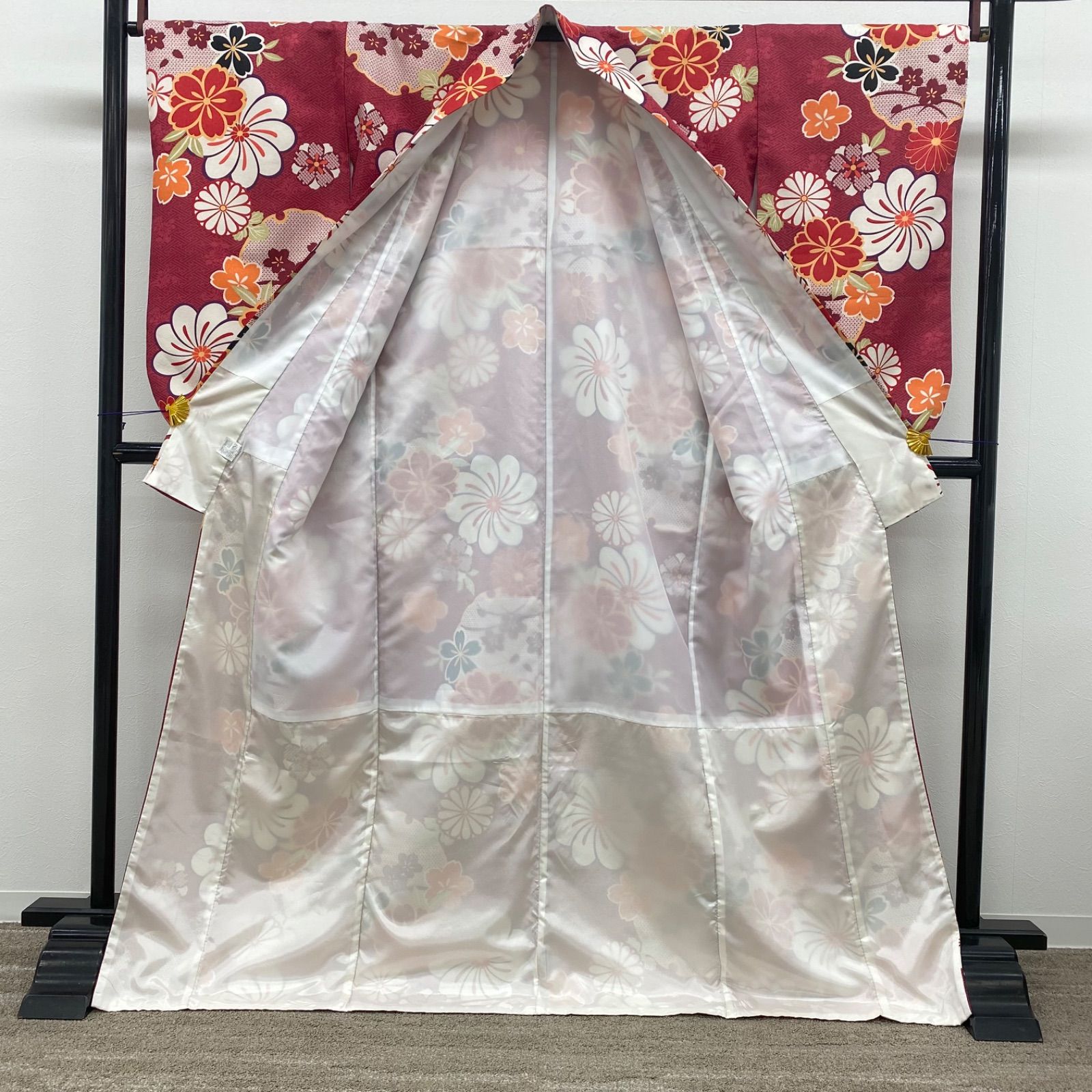 二尺袖 ポリエステル着物