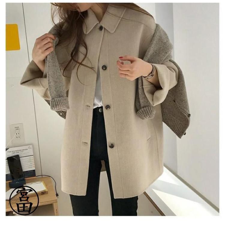 新品 ラシャコート 秋冬 レディース コート ショートコート