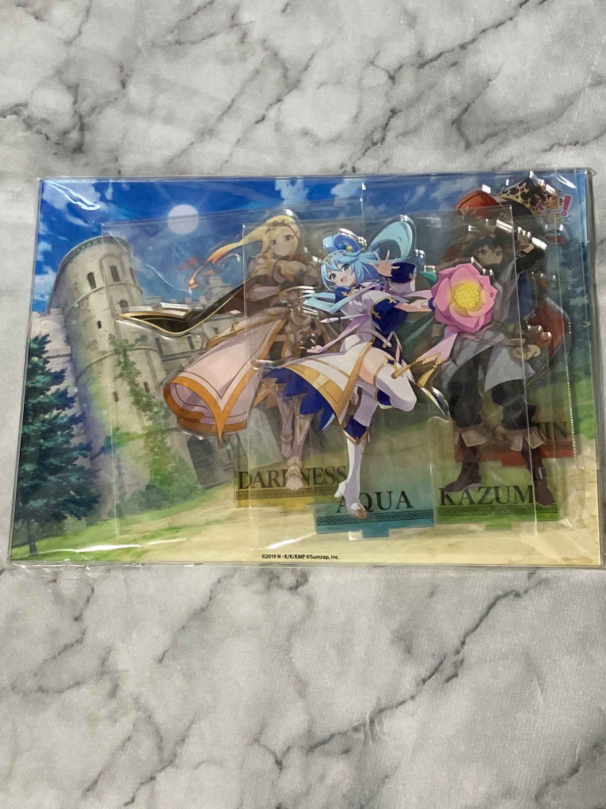 雑貨　アクア＆カズマ＆めぐみん＆ダクネス ジオラマアクリルスタンドセット 伝説の冒険者パーティ 「この素晴らしい世界に祝福を!ファンタスティックデイズ」 この素晴らしい世界に祝福を! ファンタスティックデイズ