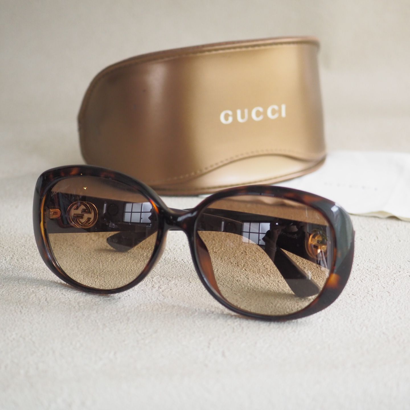 刺繍テーブルクロス250x160cmグッチGUCCIべっ甲フレームサングラス