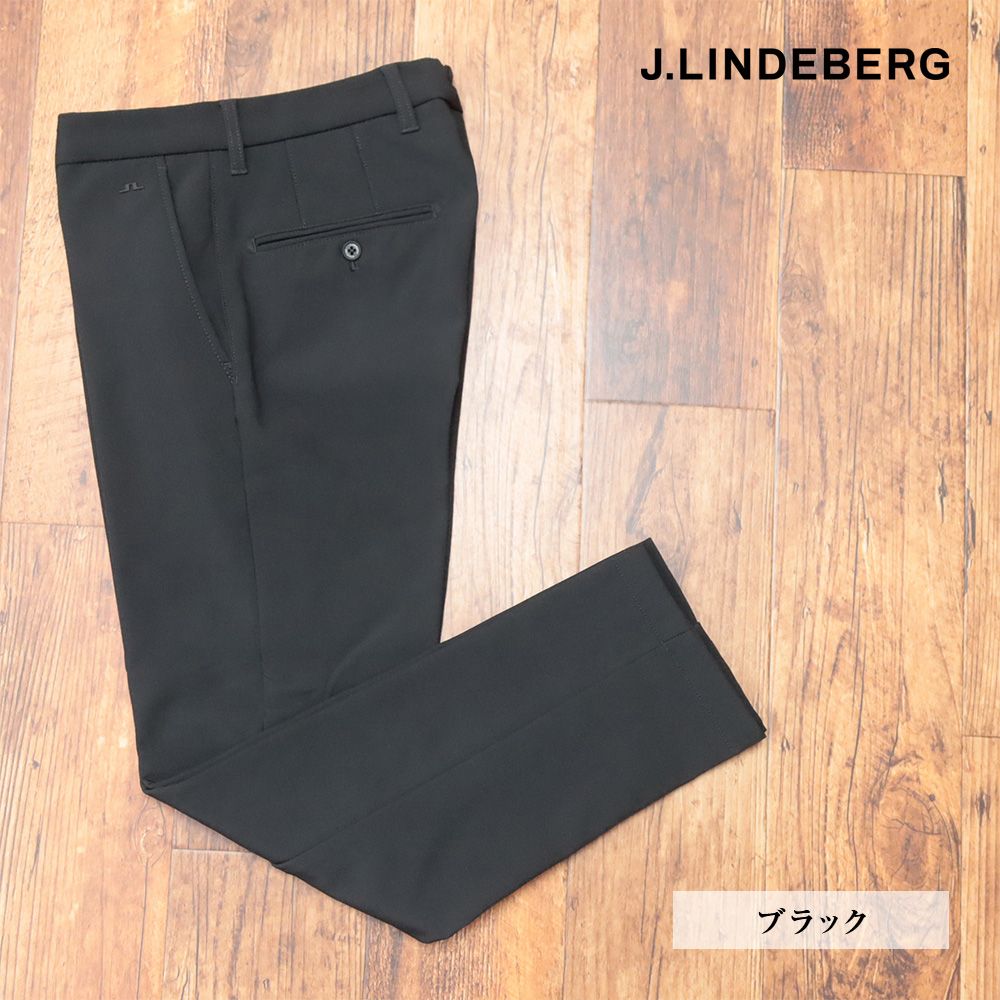 秋冬|J.LINDEBERG|30インチ|裏フリース ゴルフパンツ 保温 撥水 4WAYストレッチ 速乾 シンプル 洗練 30代 40代 50代 メンズ ジェイリンドバーグ |黒|ブラック|ki198|
