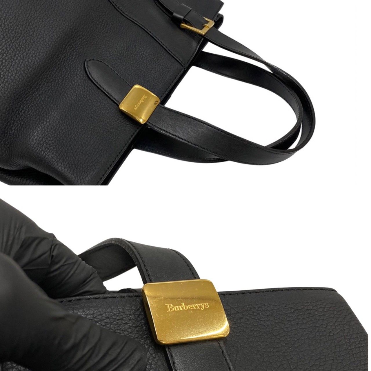 k*n様 【極美品】バーバリー　ハンドバック　オールレザー　ロゴ型押し　ノバチェ 極美品✨】バーバリー ハンドバッグ ワンショルダー ロゴ