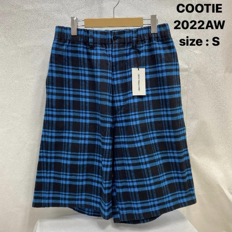 COOTIE 2022AW Error Fit Nel Check Easy Shorts CTE-22A119 先染  