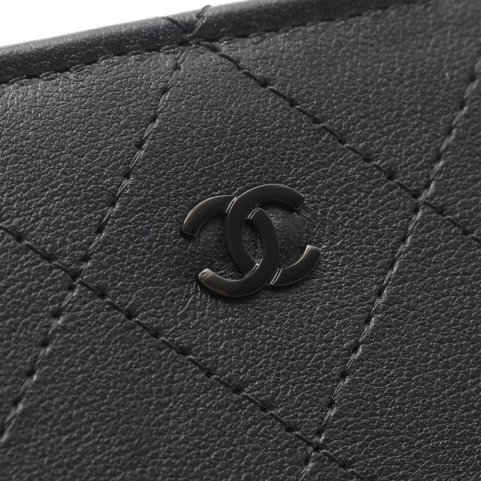 シャネル CHANEL 二つ折り長財布 マトラッセ ソーブラック ｿｰﾌﾞﾗｯｸ  