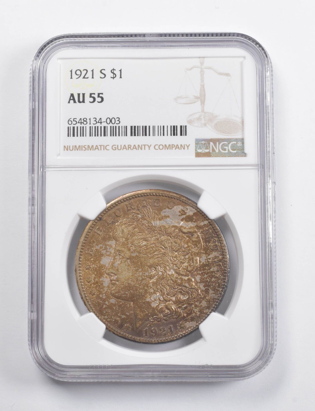 AU55 1921S モーガン銀貨 NGC Crty オリジナルコイン