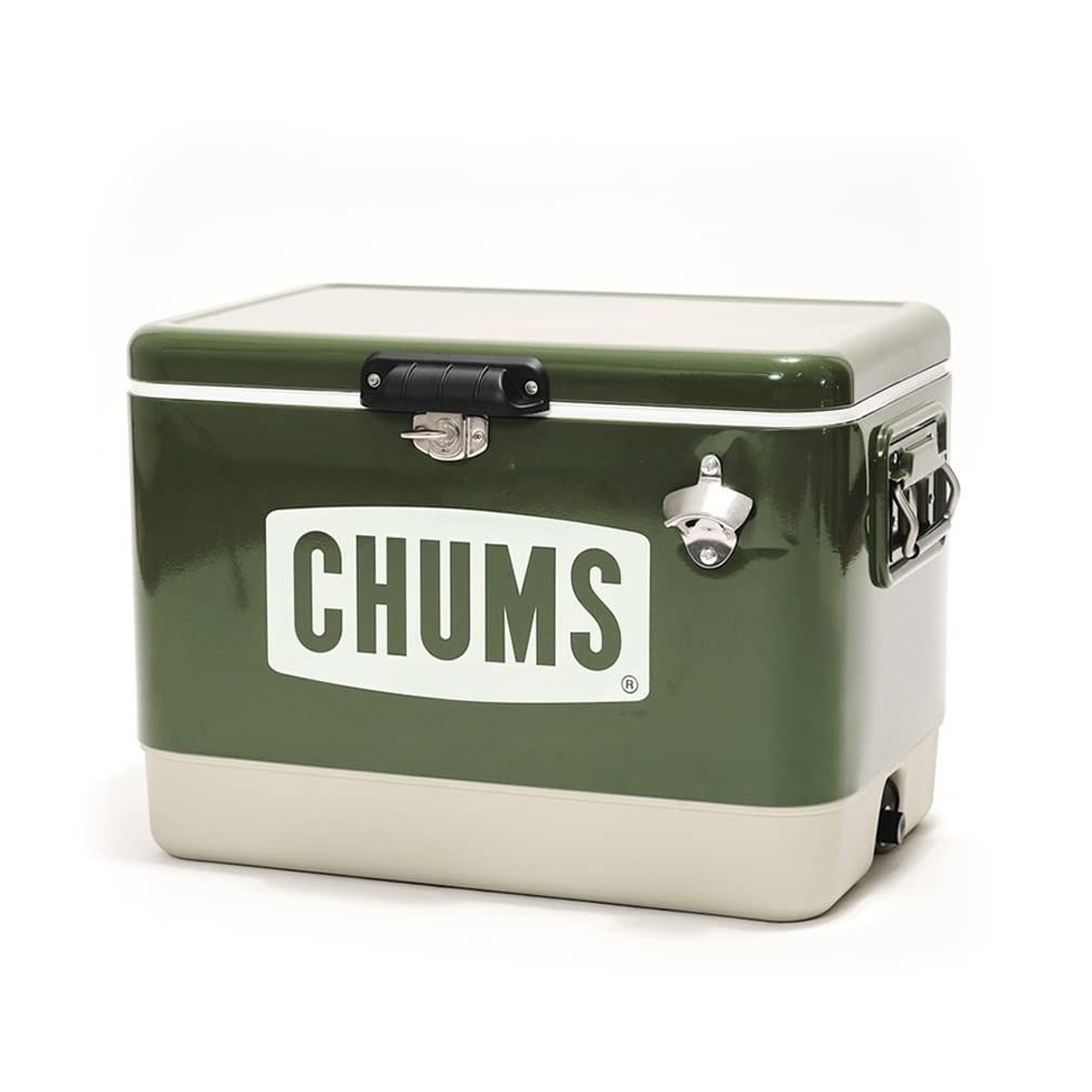 【特価セール】オリーブ スチールクーラーボックス 54L チャムス(CHUMS) CH62-1802-M032-00