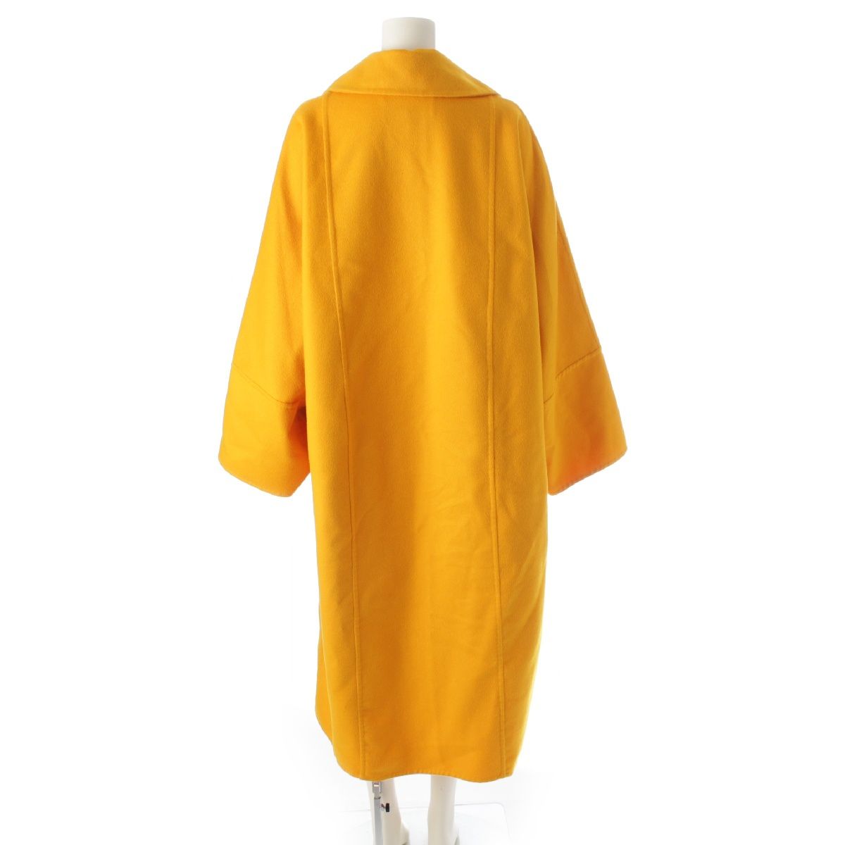 ロエベ カシミヤ ダブルフェイス コード リボン ロング コート ビッグ  