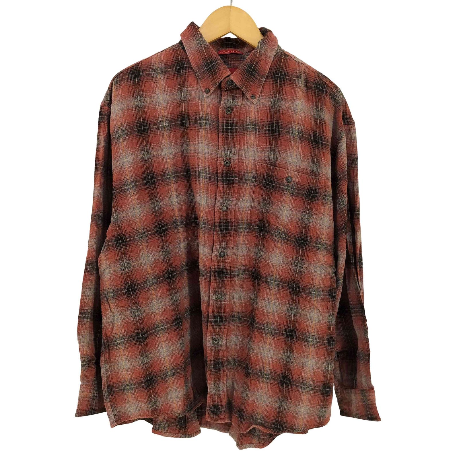 アロー ARROW BD オンブレチェックネルシャツ VINTAGE COTTNS