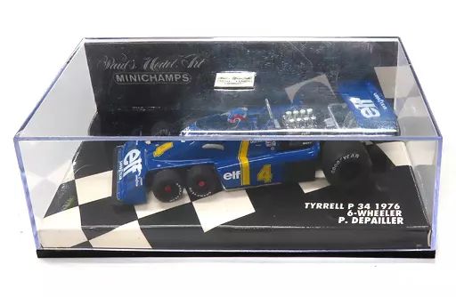 【】ミニカー 1/43 TYRRELL P34 1976 6-WHEELER elf #4(ブルー×イエロー×ホワイト) [430760004]