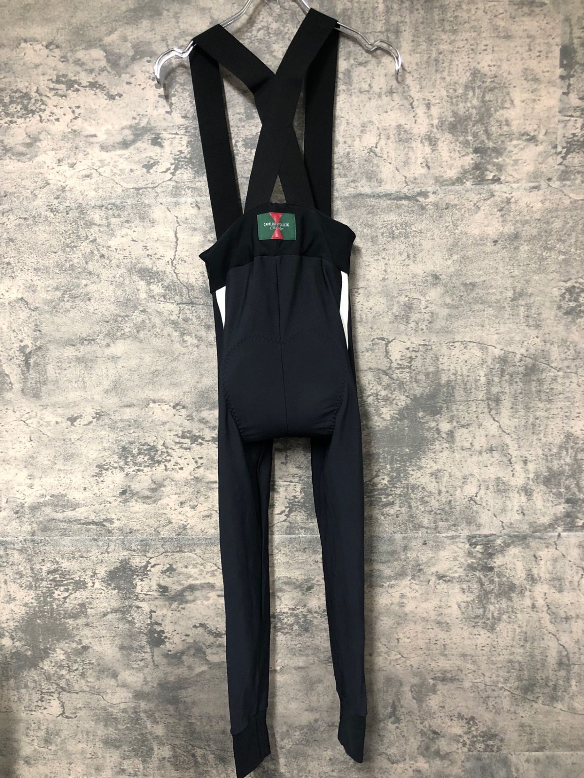 JB207 カフェドシクリステ Cafe du Cycliste ビブタイツ 裏起毛 黒 Sサイズ