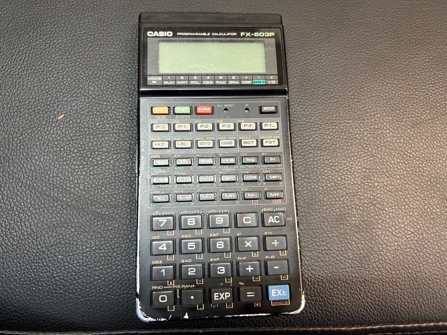 懐かしいプログラマブル電卓 CASIO FX-603P レトロ 品