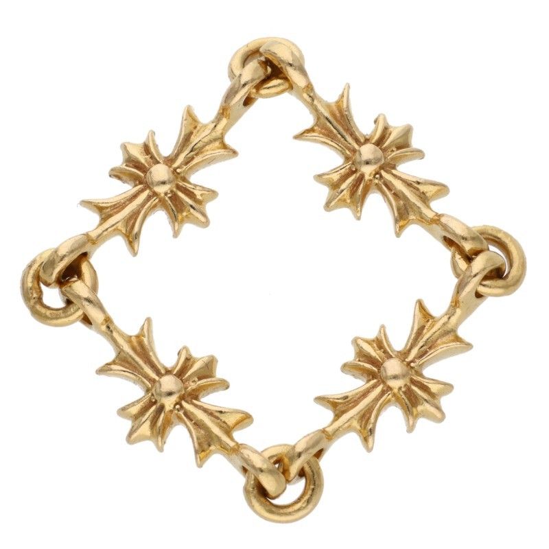 【超歓迎された!】 クロムハーツ 22K RING TNY E CH PLS DIA|タイニーECHプラス ダイヤ|ゴールドリング メンズ 13号