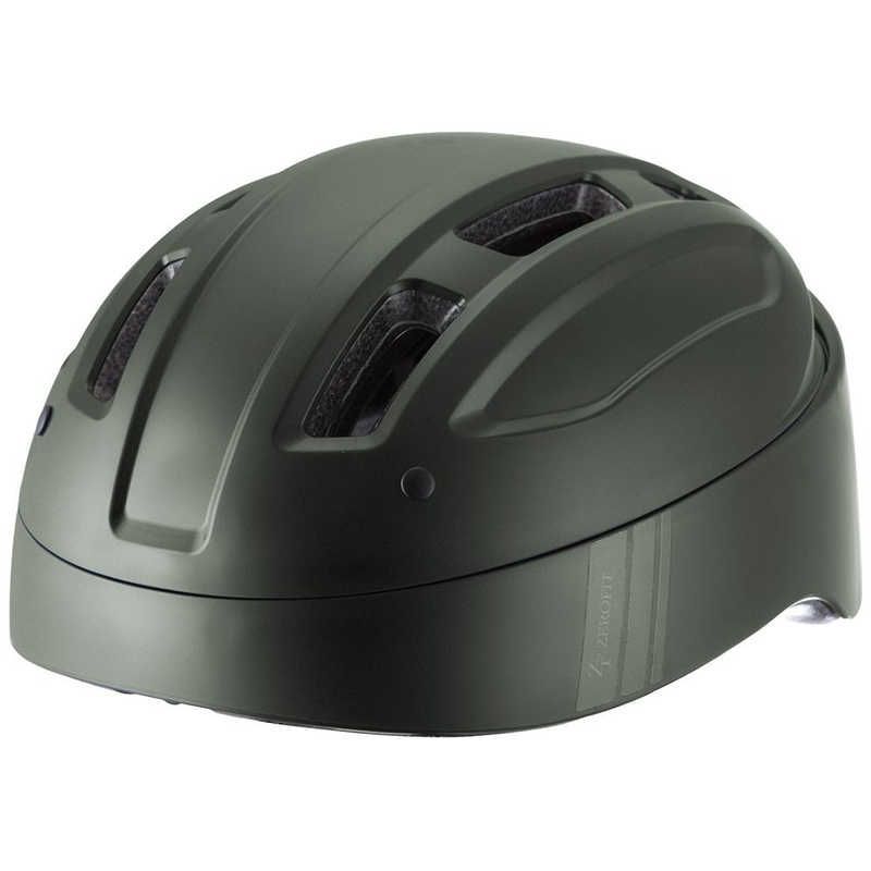 送料無料 ♥ 未開梱 イオンスポーツ 自転車用ヘルメット ZEROFIT VESK ゼロフィット ベスク Lサイズ 57～60cm ダークグリーン ZHEZD-4