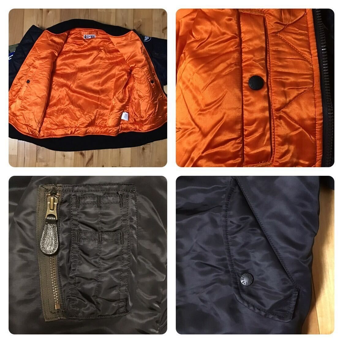 SHARK MA-1 Bomber Jacket Mサイズ a bathing ape BAPE camo エイプ
