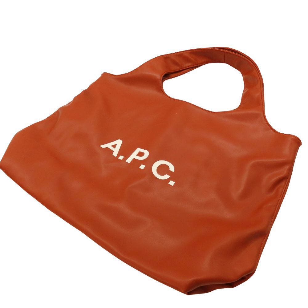 A.P.C. ブラウン レザートートバッグ 【公式通販】