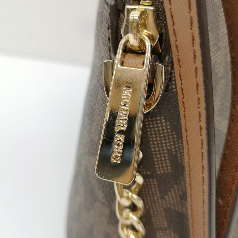 MICHAEL KORS モノグラム ショルダーバッグ Michael Kors☆ モノグラム柄 2トーン・クロスボディーバッグ