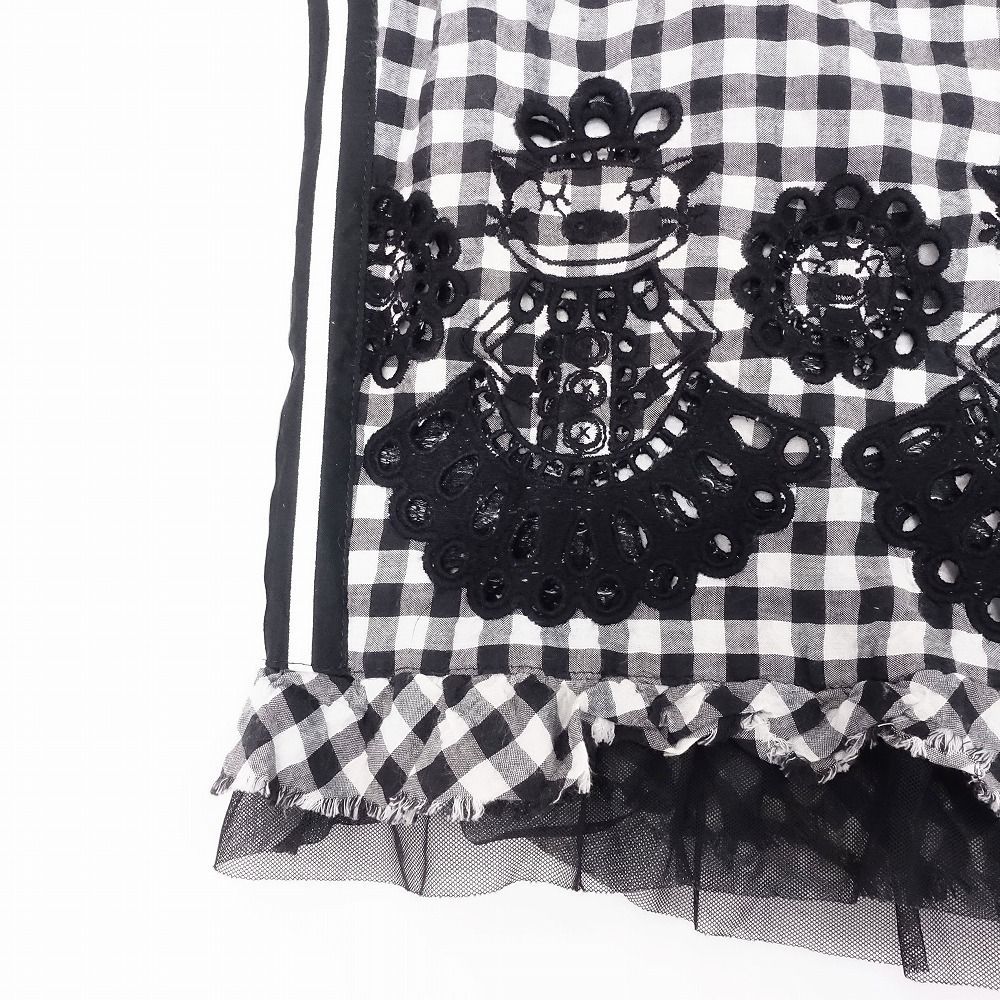 OLLEBOREBLA アルベロベロ　パンツ S 黒　ぶたさん　レディース　刺繍 新 モデルファッション - OLLEBOREBLA アルベロベロ パンツ S 黒