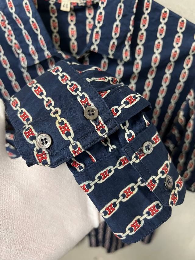 CELINE セリーヌ シャツ ヴィンテージ チェーン柄【B05862】 - メルカリ