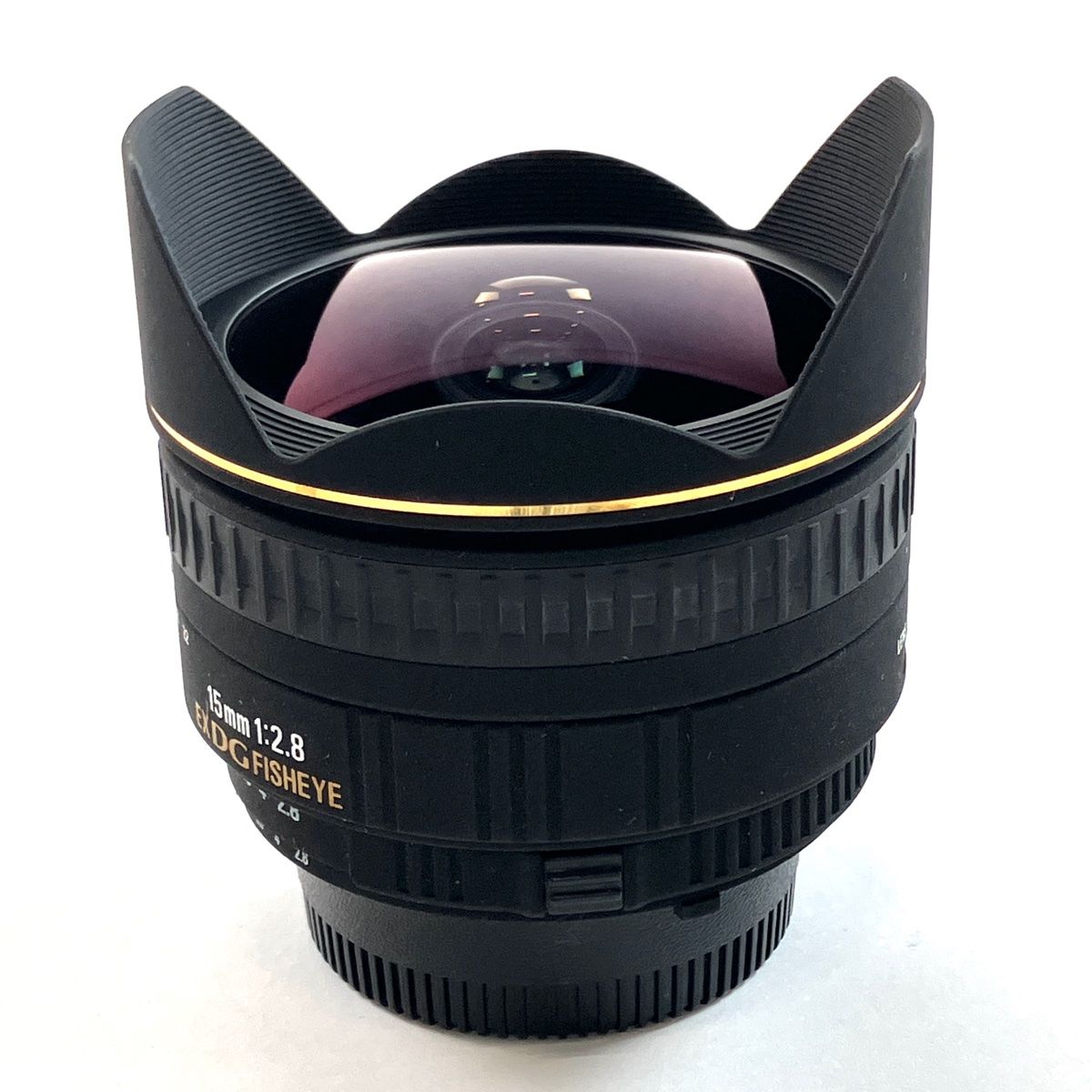 シグマ SIGMA 15mm F2.8EX DG DIAGONAL FISHEYE (ニコンF用) 一眼カメラ用レンズ（オートフォーカス） 【中古】