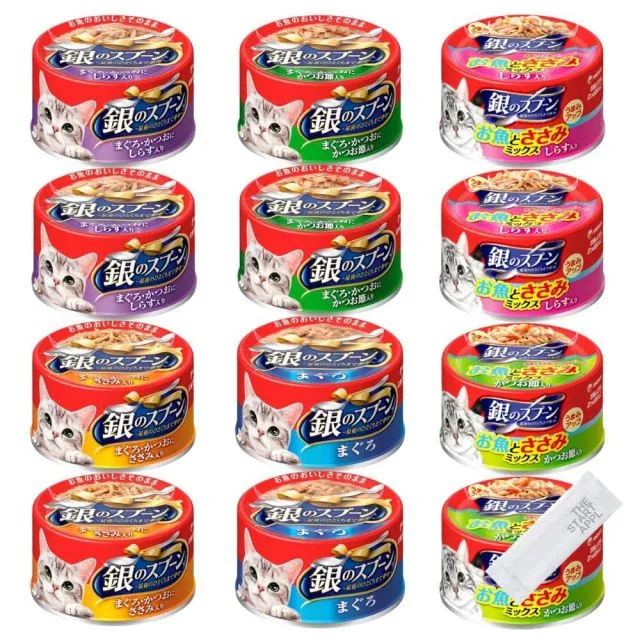 ユニチャーム 銀のスプーン缶 70g 12缶セット 6種×各2缶