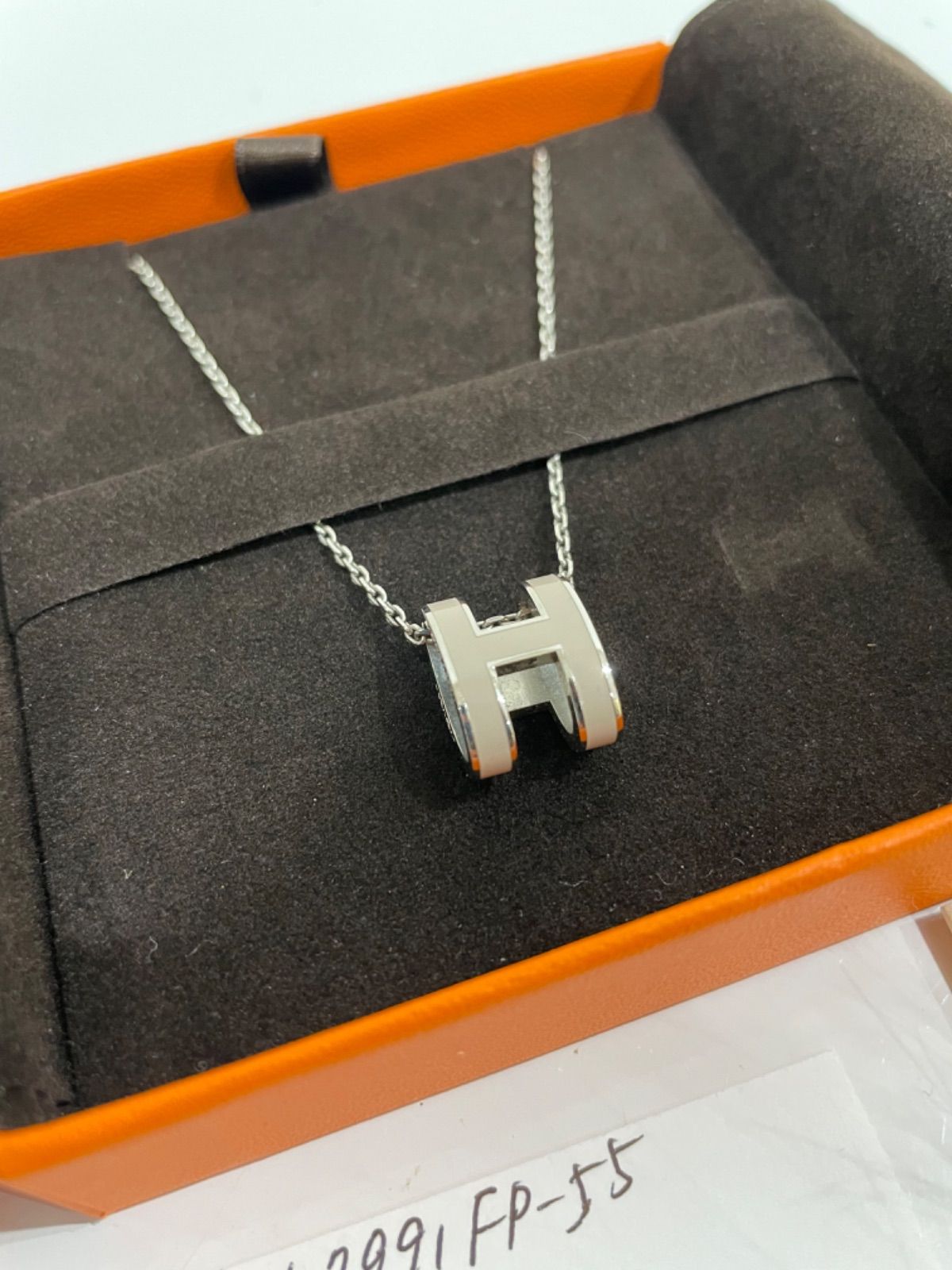 HERMES エルメス ポップHネックレス ポップアッシュ マロン